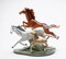 Ceramic Galloping Horses Statue, Gift for Him, Dad, Cowboy, Mom, Her, Office Decor, Farmhouse Decor